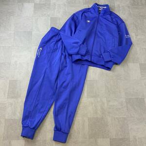 美品 90‘s champion チャンピオン ジャージ 上下セットアップ トラックトップ トラックジャケット メンズ Lサイズ ブルー