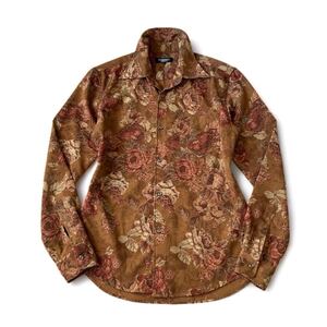 良品 TORNADO MART トルネードマート ジャガード 花柄 シャツ L フラワー 総柄 長袖 トップス カットソー archive 00s long sleeve shirt