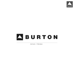 【BURTON】バートン★09★ダイカットステッカー★切抜きステッカー★6.0インチ★15.2cm