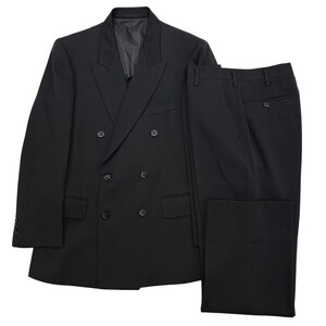 【S~M相当】SILVER STAR FORMAL WEAR 6B ダブルブレスト フォーマルスーツ ブラックスーツ A4 165 セットアップ ダブルジャケット