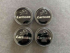 ★Carlsson★T343★ ホイールセンターキャップ ハブキャップカバー 車用 4個セット 外径60mm