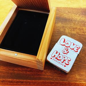 激レア ZIPPO HOPE LOVE&HOPE ホープ　ラブ　ピース木箱 ジッポ