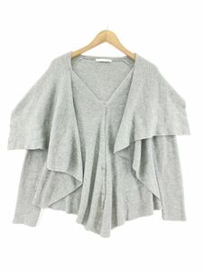 MOUSSY マウジー ウール混 カーディガン sizeF/グレー系 ◇■ ☆ dja2 レディース