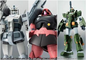 ROBOT魂 ver. A.N.I.M.E. G-3 ガンダム／シャア専用リック・ドム／フルアーマーガンダム 計3点set 未開封※リアルマーキングではありません