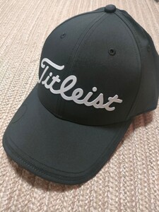 新品 未使用 Titleist タイトリスト キャップ マーカー付 ブラック 黒 紫外線カット 抗菌 吸水速乾 帽子 メンズ ゴルフウェア