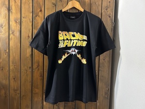 新品★バックトゥザフューチャー　プリントTシャツ【L】★デロリアン/SF映画/BTTF