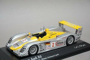 ミニチャンプス PMA 1/43 AUDI アウディ R8 Infineon ALMS “Petit Le Mans“ 優勝 2002 #2 400021382