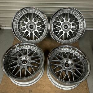 1円スタート！深リム！WORK vs-xx 18×9.5J+14 10.5J+14 Oディスク 114.3/5 4本 ① ワーク ドリフト 広島 buyee OK