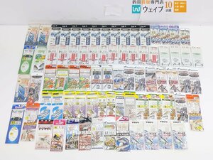 ダイワ 快適アジビシ仕掛け 2本針、ヤマシタ サビキ日和、ハヤブサ ライトタックル ウィリー五目 他 計76点セット