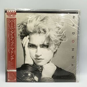 帯付き マドンナ バーニング・アップ MADONNA レコード LP 歌詞カード P-11394