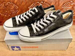 ★☆希少レア!コンバース ALL STAR ENAMEL 黒 9.5 28cm converse オールスター エナメル ブラック デッド ビンテージ 236☆★