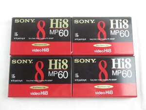 ♪SONY ソニー 8ミリビデオテープ Hi8 MP60 P6-60HMP【 4本セット 】♪未使用 経年保管品