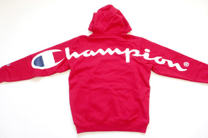 (M)2018入手困難Supreme Champion Hooded Sweatshirtシュプリームチャンピオンスウエットシャツ赤