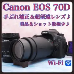 超望遠&手ぶれ補正のWレンズ☆Canon EOS 70D☆一眼レフカメラ☆