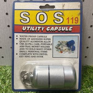 【大きめ】ユーティリティカプセル SOS 119 Utility Capsule【アルミ製】