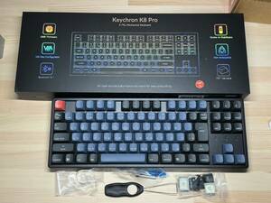 Keychron K8 Pro QMK/VIA ワイヤレス・メカニカルキーボード(JIS配列) RGBライト・茶軸仕様