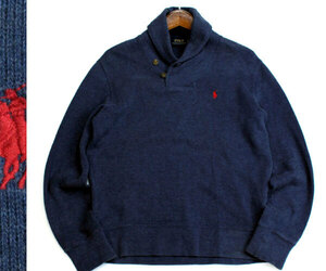 ポロ ラルフローレン POLO RALPH LAUREN ショールネック長袖スウェット トレーナー サイズM相当 1120g