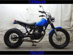 人気のストリートバイク TW200 2JL 定番カスタムのロンスイ、スカチューン、スーパートラップマフラーでバッチリ決まってます!! 全国配送