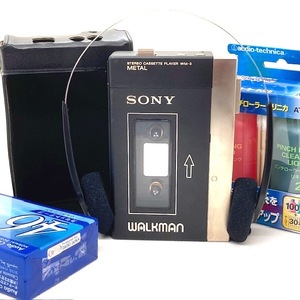 美品 極上音質 整備済高音質完全動作品 SONY WM-3 美品 メタル対応 革ケース ヘッドホン 液体クリーナー カセット TPS-L2の後継機種