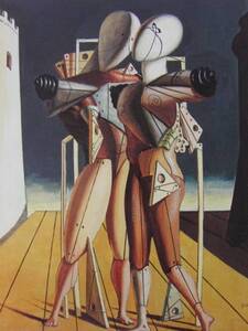 Giorgio de Chirico、Ettore e Andromaca、希少な画集画、新品額装付、fan