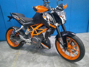 KTM 390デューク 黒 車検残R7/4月 エンジン始動動画 名変で乗れます 半額配送キャンペーン 現状渡し諸経費￥0- 横浜 P-Yard 045-507-6300