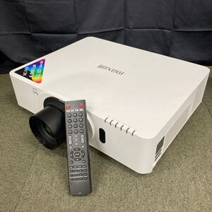 1$【売り切り】maxell マクセル プロジェクター 6000Lm MC-F650 ホワイト フルHD 1920×1200 リモコン付属 動作確認済み 映像機器