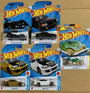 Hot Wheels★HWホットウィール HONDA CIVIC Si・MEREDES-BENS 560 SEC AMG ・BATMOBILE TH・DONUT DRIFTER