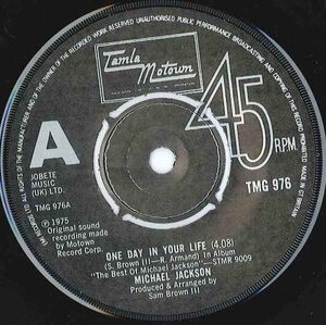 英7 Michael Jackson One Day In Your Life TMG976 Tamla Motown /00080