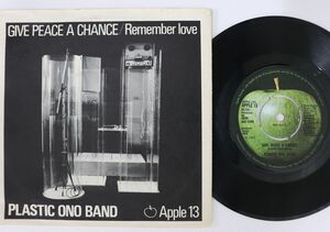 英7 Plastic Ono Band Give Peace A Chance / Remember Love APPLE13 Apple Records, Apple Records /00080