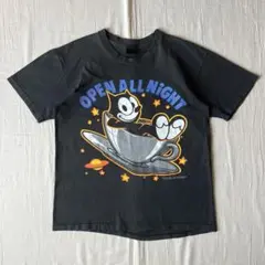 90s　vintage　FELIX THE CAT　ネオンビッグプリントTシャツ