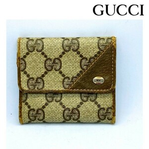 【中古】GUCCI グッチ コインケース 小銭入れ GG柄 紙タグ 64・03・720