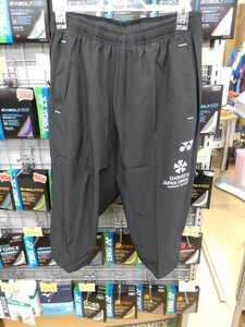 【訳ありジャパンオープン　七分丈パンツ】YONEX(ヨネックス) 7分丈 パンツ ブラック Mサイズ 新品未使用　