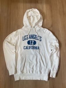 ☆Champion パーカー Los Angeles ホワイト 白 M チャンピオン ロサンゼルス 日本仕様 正規品 California スウェット