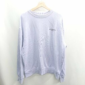 ◇ ⊇ VISION STREET WEAR バックプリント 長袖 トレーナー サイズL パープル レディース E