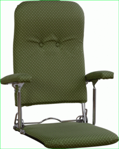 新品 お座敷座椅子 折りたたみ座椅子 リクライニング 肘付き 完成品 ソファ 折りたたみ 座椅子 椅子 いす 座敷 グリーン M5-MGKNS9707GN