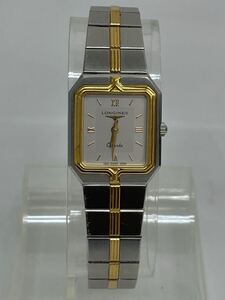 美品 LONGINES ロンジン Flagship スクエア シルバー文字盤 クオーツ レディース 腕時計 QUARTZ 腕時計 稼働品