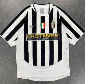 NIKE 03/04 2003/2004 Juventus ナイキ サッカー セリエA ユベントス ユーヴェ ホーム オーセンティック ユニフォーム ワッペン 刺繍 