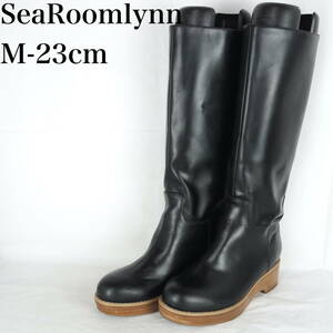 EB4985*SeaRoomlynn*シールームリン*レディースロングブーツ*M-23cm*黒