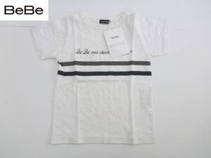 6050円 新品　BeBe（ベベ） ★白　ホワイト　半袖　Tシャツ　訳あり　110