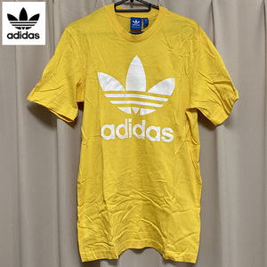 送料無料 adidas アディダス Originals オリジナルス Tシャツ 半袖 カットソー イエロー M スポーツ ストリート アメカジ ヴィンテージ