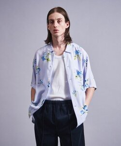 モンキータイム 22SS ブルーベリー柄シャツ L 美品 定価16,940円 BLUEBERRY PRINT OPEN SHIRT MONKEY TIME ユナイテッドアローズ