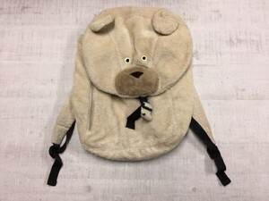 merlot メルロー かわいい クマちゃん ベア キャラクター ファンシー リュックサック バックパック カバン レディース ベージュ