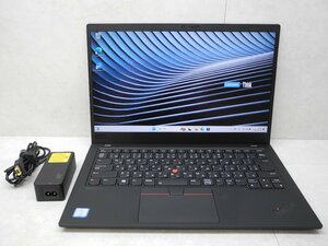 ☆1円☆第8世代☆Thinkpad X1CARBON 20QE-S15R00 7th☆高解像度☆Core i7 1.80GHz/16GB/SSD256GB/無線/カメラ/Office/Win11 DtoD領域☆