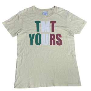 ★TMT YOURS BIG 3ロゴ Tシャツ Mサイズ 黄 ティーエムティー