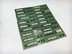 ♪▲【SAMSUNG 他】デスクトップ用 メモリ 4GB DDR4 部品取り 20点セット まとめ売り 1118 13