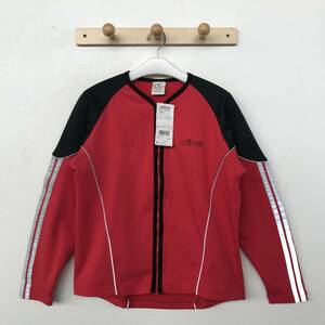 adidas アディダス 80s 銀タグ デサント製 新品タグ付き メンズ フルジップ 切り替えストレッチジャケット size S-M