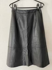 2310006(送料込¥2535) BLISS POINTブリスポイント フェイクレザースカート サイズM 黒BK