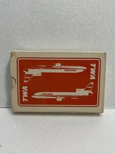 TRANS WORLD AIRLINES TWA航空　トランプ　used レア物エアライングッズ　コレクタブルビンテージアンティーク　アメリカ買い付け品