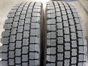 B16 約9分山 送料無料【225/90R17.5 127/125】ブリヂストン W910 スタッドレス 2本 2019年製 約14.5-15.5mm