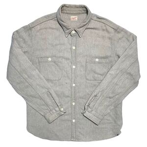 【即決】14AW XLサイズ テンダーロイン T-HEAVY FLANNEL SHT SOLID ヘビー フランネル シャツ グレー